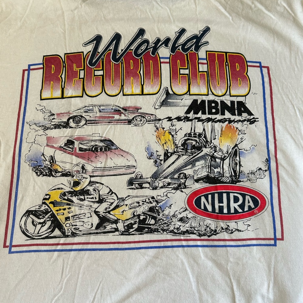 Vintage NHRA World Record Club Shirt